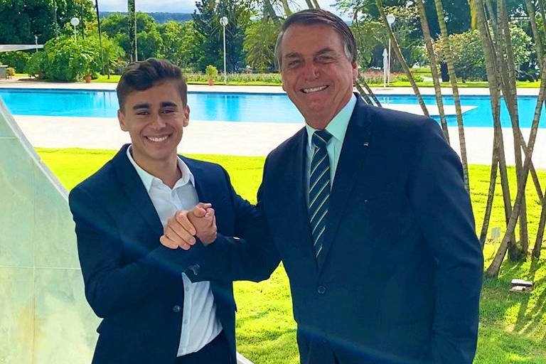 Nikolas Ferreira e Bolsonaro (Foto: Reprodução)