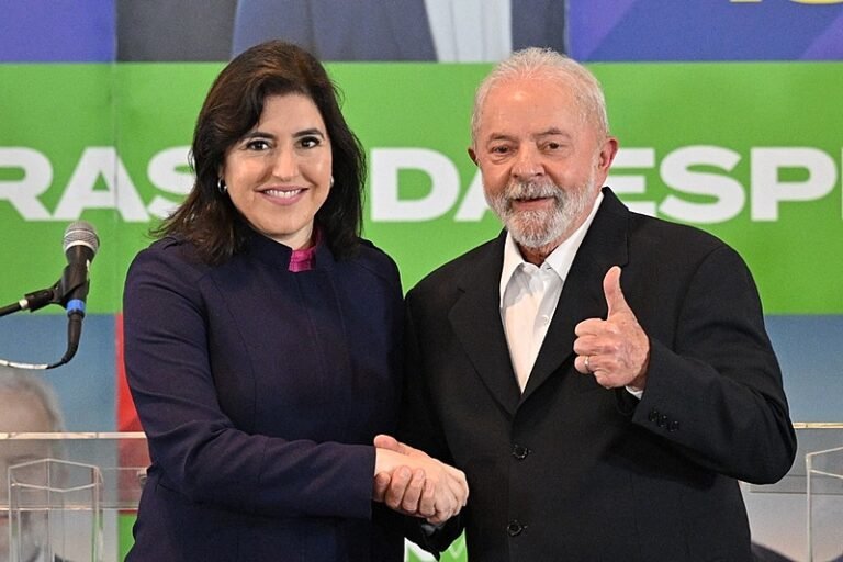 SImone Tebet e Lula em campanha eleitoral 2022