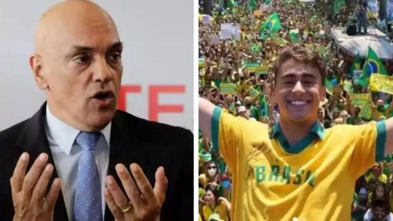 Alexandre de Moraes e Nikolas Ferreira