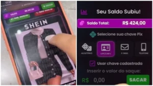 Golpe: Influenciadores divulgam falso app que promete dinheiro em nome da SHEIN