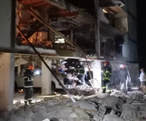 Explosão destrói 10 apartamentos em Campos do Jordão (Foto: Corpo de Bombeiros)