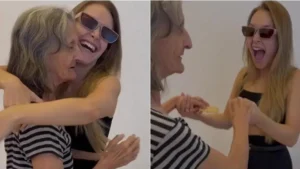 Carla Diaz emociona fãs ao compartilhar vídeo dançando com a avó portadora de Alzheimer