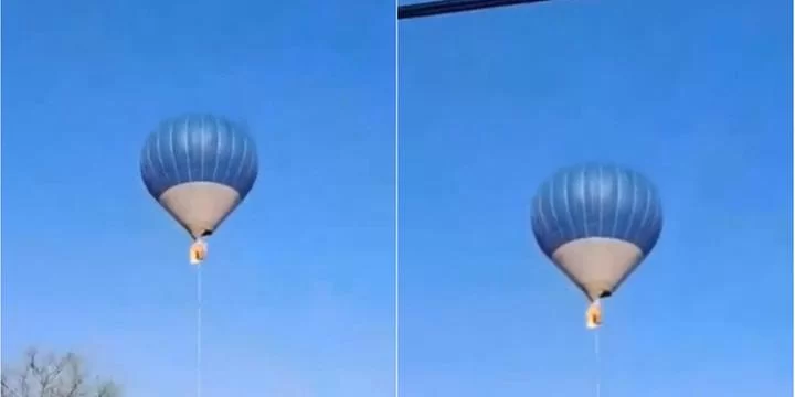 Cesto de balão pega fogo no ar e mata duas pessoas; veja vídeo