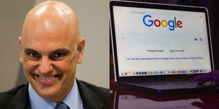 Alexandre de Moraes ordena que PF ouça presidente do Google (Foto: Montagem)