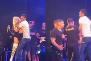 Fã invade palco assusta Joelma durante show, veja o vídeo