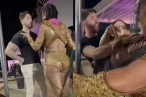 Rico Melquiades e Dayanne Bezerra brigam em festa (Foto: Reprodução/TAG Notícias)