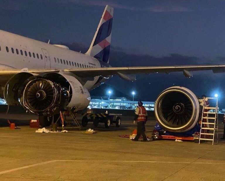 Turbina de avião suga funcionário em aeroporto (Foto: Reprodução/TAG Notícias)