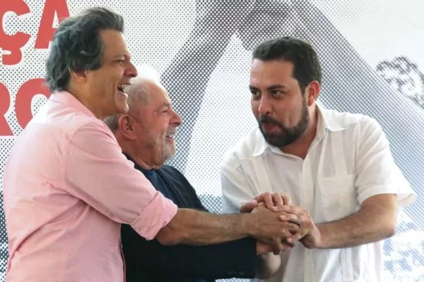 Haddad, Lula e Boulos (foto: reprodução - Tag Notícias)