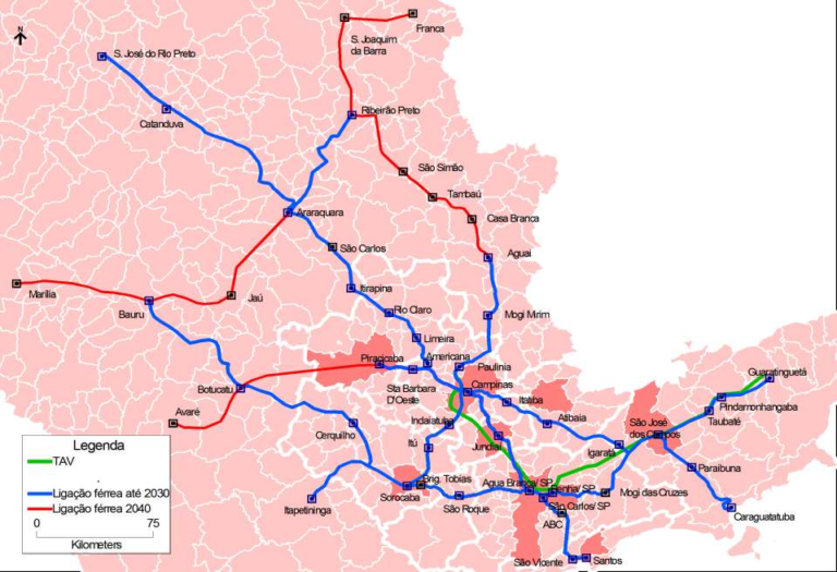 Plano da CPTM de ligar trens intercidades (Foto: Reprodução / Tag Notícias)