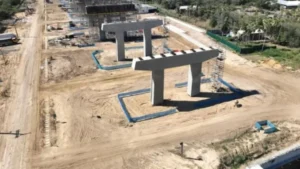 As obras de execução da Ponte da Bioceânica estão 30% avançadas (foto: divulgação - reprodução Tag Notícias)