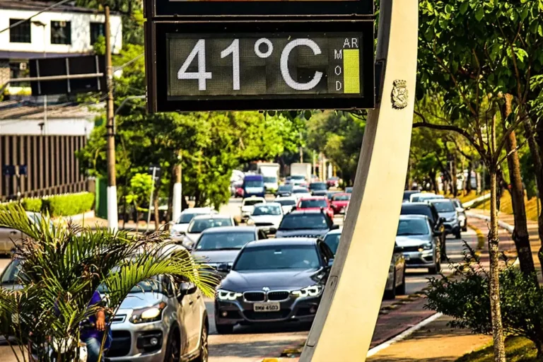 Pico de calor em São Paulo passou dos 40 graus (Foto: Reprodução)