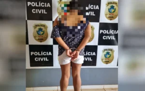 Mulher presa suspeita de vender conteúdo pornográfico da própria filha (Foto: Divulgação/Polícia Civil)