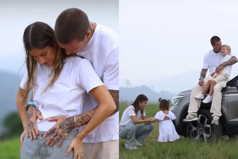 Shantal e Matheus Verdelho anunciam gravidez — Foto: Reprodução/Instagram