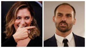 Michelle e Eduardo Bolsonaro incentivaram a tentativa de golpe (Foto: Reprodução)