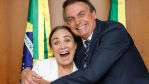 Regina Duarte e Bolsonaro (Foto: Reprodução)