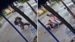 Homem tenta assaltar lutador e é espancado por várias pessoas em Fortaleza (Foto: Reprodução)