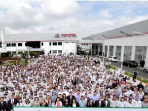Fábrica da Toyota no Brasil (Foto: Reprodução)