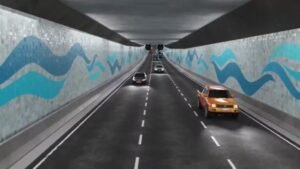 Projeto de túnel que ligará Santos a Guarujá (Foto: Reprodução)