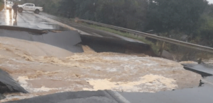 Foram mais de 300 mm de chuvas acumuladas em menos de 24 horas no Rio Grande do Sul (foto: reprodução)